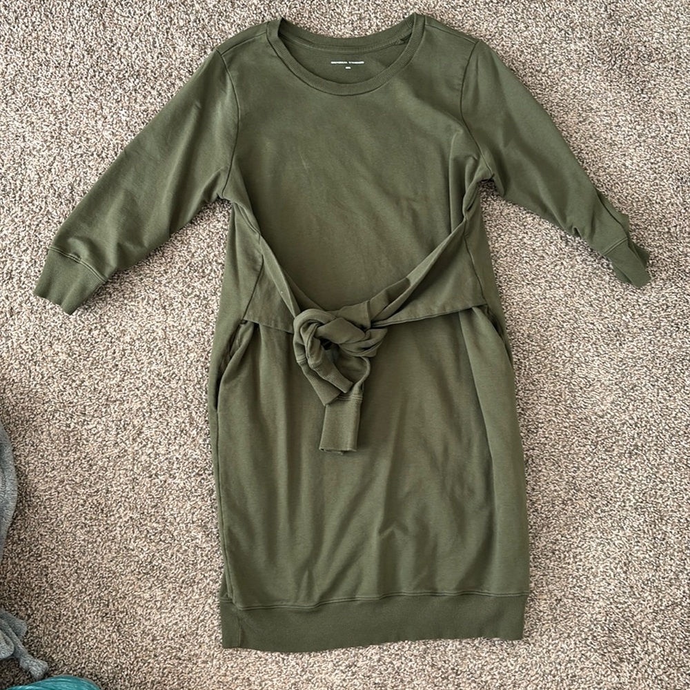 Comfy front tie dress